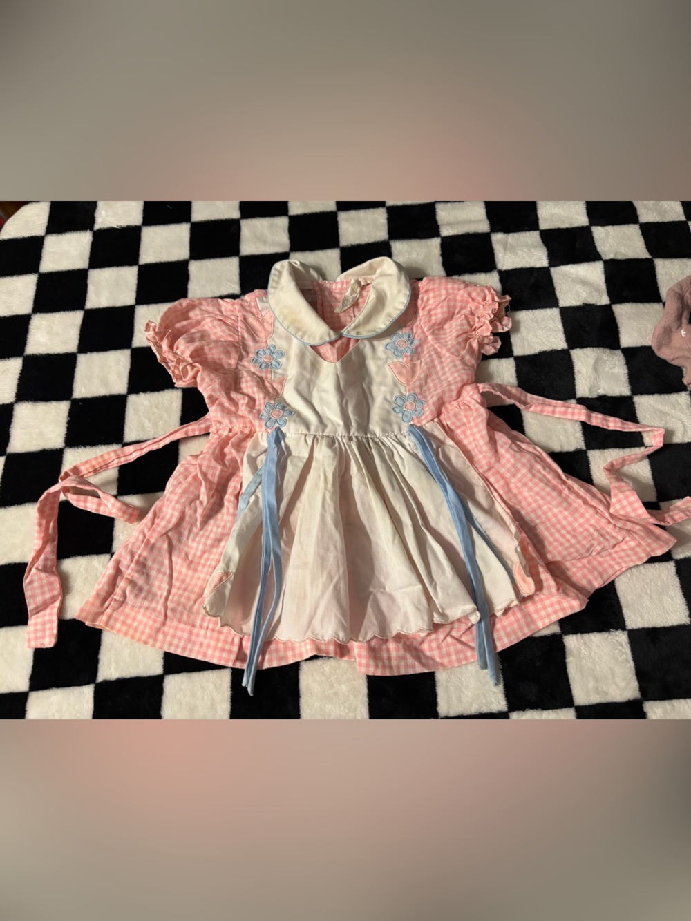 Free on bundle Vintage baby dress stained